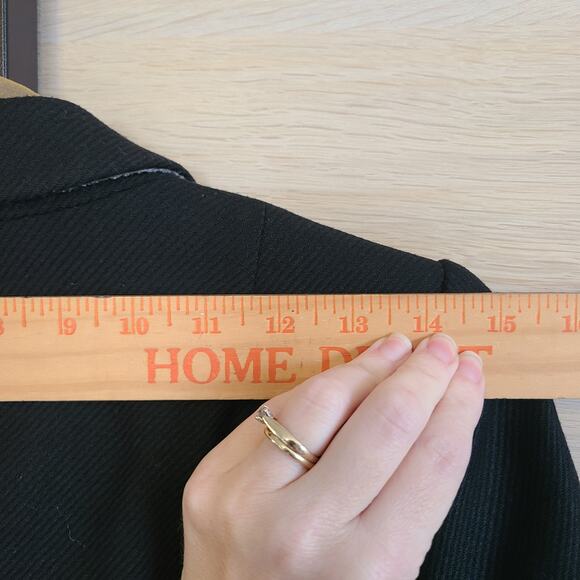 Banana Republic 2 Button Jacket Blazer Womens 0 Equestrian Preppy Wool Blend - Picture 12 of 13